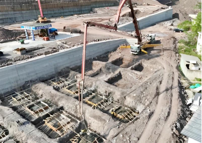 總投資4億元！食品產業(yè)園配套基礎設施項目施工現(xiàn)場